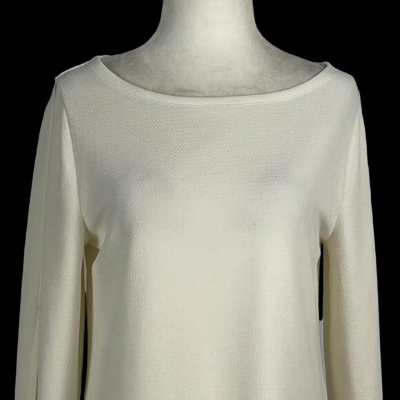 Travelers BY CHICO'S WOMEN'S CREAM TOP BOAT NECK SIZE 0 - Picture 5 of 16